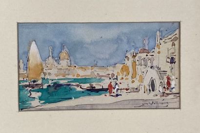 null Eugene VILLON (1879-1951)

Venice, the Doges' Palace

Canal in Venice

The Island...