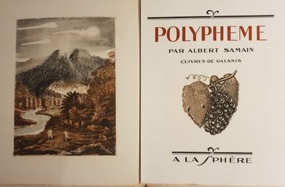 null GALANIS & SAMAIN (Albert). Polyphème. sl, à la sphère, 1926. In-4 in ff., printed...
