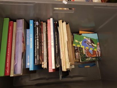 null CASE including a lot of modern books on regions including a copy on Brittany,...