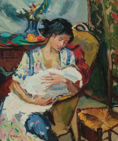 Pierre CORNU (1895-1996)

Maternity

Oil...