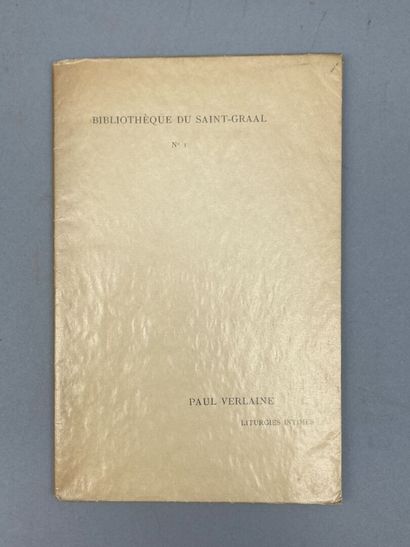 null VERLAINE (Paul). Liturgies intimes. Paris, Bibliothèque du Saint-Graal, sd (1892)....