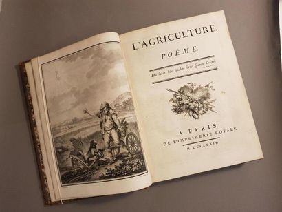 null [ROSSET (Pierre-Fulcrand de). Agriculture. Poem. Paris, Imprimerie Royale, 1774....