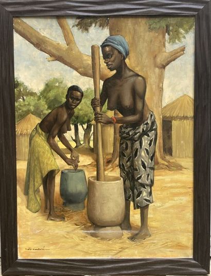 Rob CADORÉ (1907-1990) 

The millet-pickers

Oil...