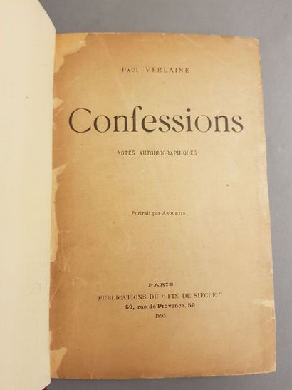 null VERLAINE (Paul). Confessions. Autobiographical notes. Paris, Publications du...