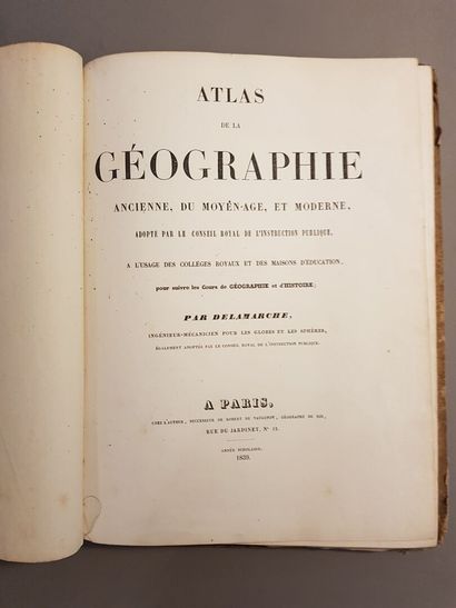 null DELAMARCHE (Félix). Atlas of ancient, medieval and modern geography Paris, Chez...