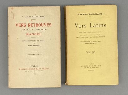 BAUDELAIRE (Charles). Latin verses with three...