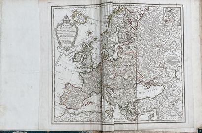 null [DE L'ISLE (Guillaume) & others.] Composite atlas of 27 engraved maps, 18th...