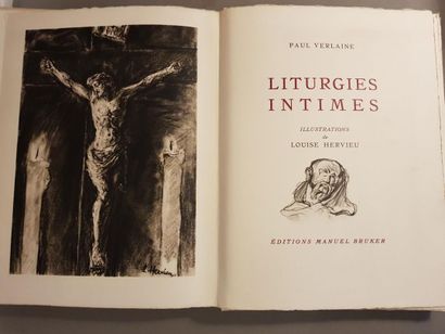 null HERVIEU (Louise) & VERLAINE (Paul). Liturgies intimes. sl, Manuel Bruker, sd....
