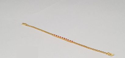 Articulated bracelet in 14 K gold (585°/°°)...