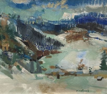 Paul COLLOMB (1921-2010)

Snowy mountain...