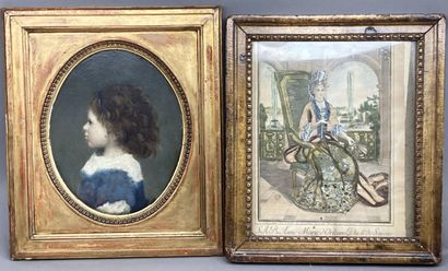 Lot including : 

- Portrait of Anne-Marie...