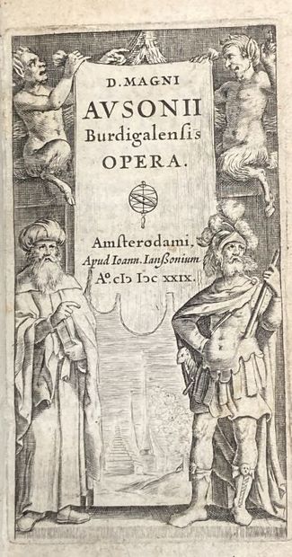 null Lot. Set of 3 small volumes XVIIth c.: - LUCRECE, De rerum natura libri sex....