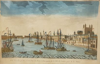 null D'après Cuny-François DAUMONT (1717-1768)
86e vue perspective de la Tour du...