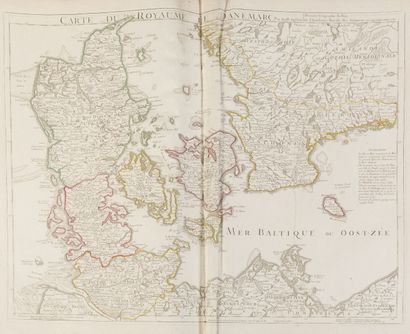 null [DE L'ISLE (Guillaume) & divers]. Atlas composite de 27 cartes gravées, XVIIIe...