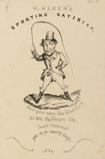 null ALKEN (Henry). Sporting satirist. Kentish Town, Dawe, 1834. Petit in-folio,...