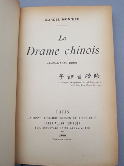 null Lot including: 


- 1857. Évariste Régis Huc. The Chinese Empire: following...