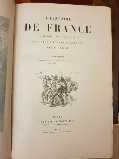null Lot of books including : 


- M. GUIZOT, L'histoire de France racontée à mes...