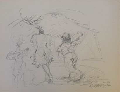 null Georges YOLDJOGLOU (born in 1933)


Circus characters, 1976


Pencil and charcoal...