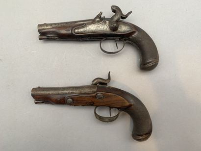 Pair of small pistols of voyage. Formerly...