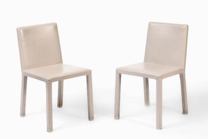 RIVOLTA E LA PELLE

Pair of straight chairs,...