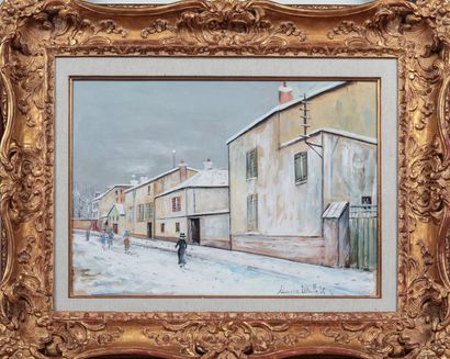 null Maurice UTRILLO (1883-1955)

Rue à Bougival, sous la neige, circa 1935

Gouache...