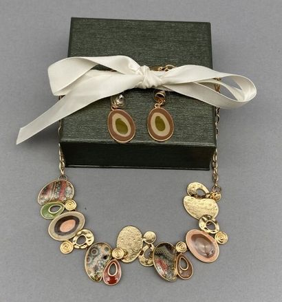 Half set of costume jewelry including: a...