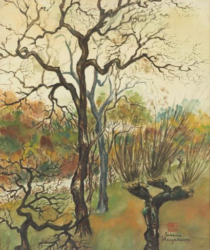 Sessue HAYAKAWA (1889-1973).

Autumnal landscape...