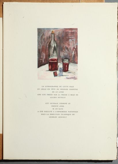 null [UTRILLO] Francis CARCO (1886-1958), " Montmartre vécu par Maurice Utrillo ",...