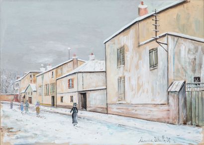 Maurice UTRILLO (1883-1955)

Rue à Bougival,...