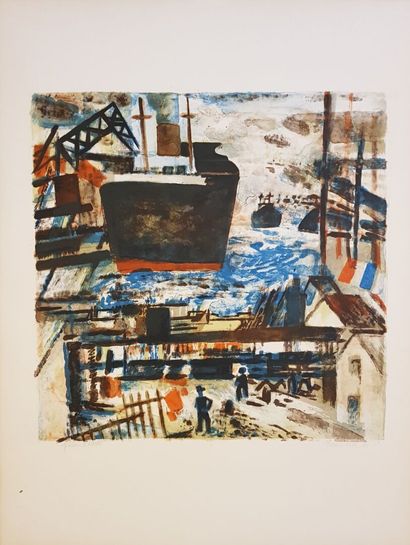 null Fort lot de lithographies par Jacques PETIT (1925-2019) comprenant : 
- L'arsenal,...