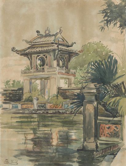 VAN THUÂH (XXe siècle).
La pagode du grand...
