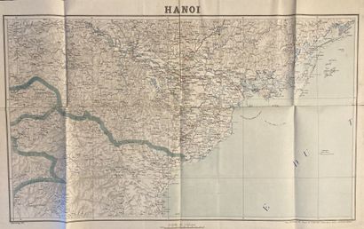 null 1899-1942.
Réunion de 5 cartes sur Hanoï et sa région comprenant:
- 1942. Plan...