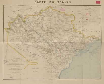 1896-1945.
Réunion de 5 cartes sur le Tonkin...