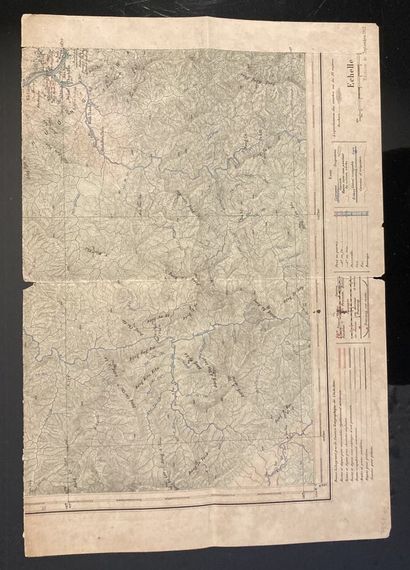 null 1885-1937.
Rare ensemble de cartes sur Hué et la citadelle impériale comprenant:
-...