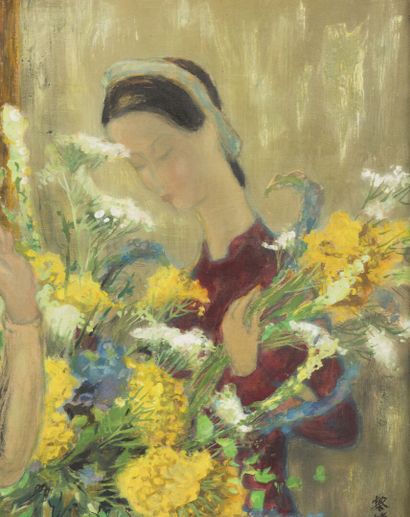 null LÊ PHO (1907-2001).
School of Fine Arts of Indochina. Class of 1930.
Young women...