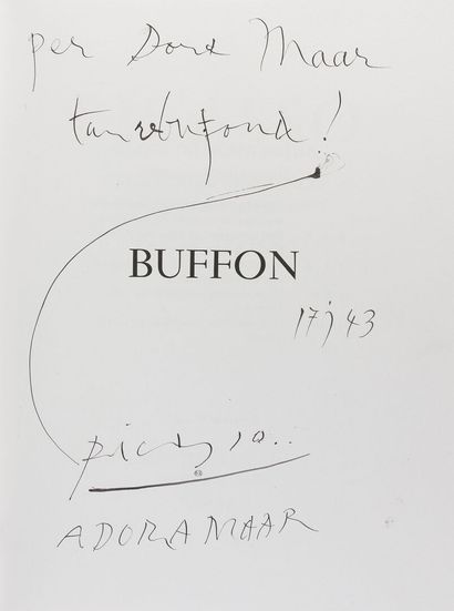 null [BUFFON, PICASSO] " Picasso. 
Eaux-fortes originales pour des textes de Buffon...