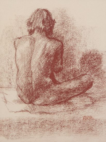 null Lot par Anne de Reilhac (1947), comprenant: 
- Nue féminin, vue de dos.
Suite...