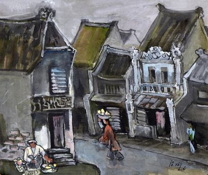 null Lê Pât Loi (XXe)

Les rues de Hanoï

Peinture sur soie collée sur papier, signée...