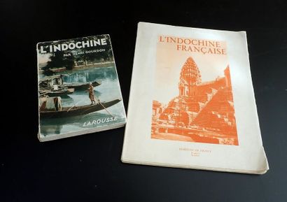 null Lot de deux ouvrages sur l'Indochine.

- L'Indochine par Henri Gourdon. Editions...