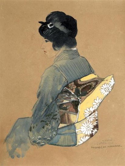 null FRANÇOIS DE MARLIAVE (1874-1953). 

Ecole française des peintres voyageurs d'Indochine...