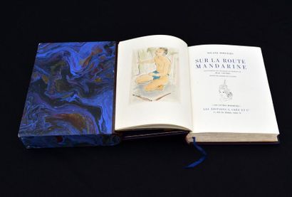 1929. ROLAND DORGELES 
SUR LA ROUTE MANDARINE 
Eaux-fortes en couleurs et dessins...