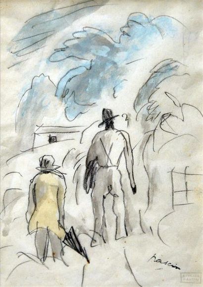 null Jules Pascin (1885 - 1930)

Personnages dans la campagne, dessin au

crayon...