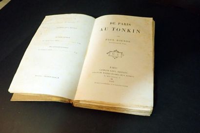 null 1885. Paul Bourde. De Paris au Tonkin. Calmann-Lévy Paris 1885. Dédicacé par...
