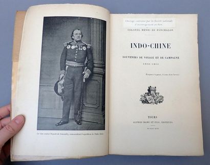 null 1896. Colonel Henri de Ponchalon. Indochine-Souvenir de campagne 1858-1860....