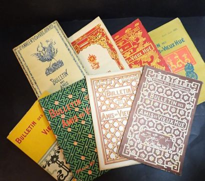 null 1914 - 1930. Bulletin des amis du Vieux Hué. Hanoï-Haiphong, Imprimerie d'Extrême-Orient,...