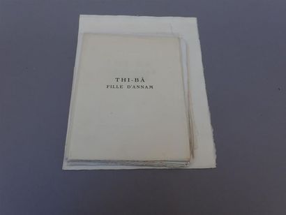null 1920. Jean D'Esme. 

Thi-Ba. Edition illustrée par Henri le Riche (1868-1944)

Tirage...