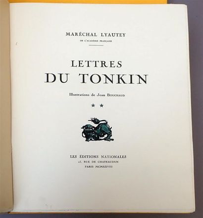 null 1928

Maréchal Lyautey

Lettres du Tonkin. 

Les Éditions nationales. Paris,...