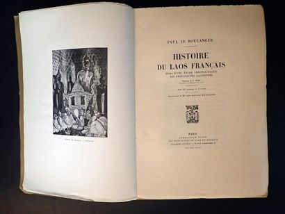 null 1930. Paul Le Boulanger. Histoire du Laos Français. Essai d'une étude chronologique...