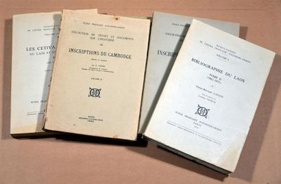 null 1942. 5 Etudes sur Le Laos et le Cambodge éditées par l'Ecole Française d'Extrême...