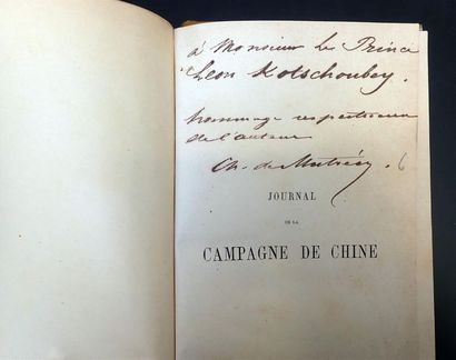 null 1861. Charles de Mutrecy. Journal de la Campagne de Chine. 1859-1860-1861. Tomes...